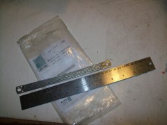 NEW RITTAL 2412.2.1.0 GROUND STRAP 20 CM X 1.5CM X 1MM PLATED COPPER 65A P5615