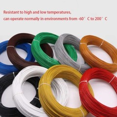 PTFE Cable Wires Pure Copper Tinned 12/14/16/18/20/24/26/28AWG Cars Connections