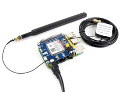 Waveshare 4G/3G/2G/GSM/GPRS/GNSS HAT for Raspberry Pi LTE CAT4 Based SIM7600CE-T
