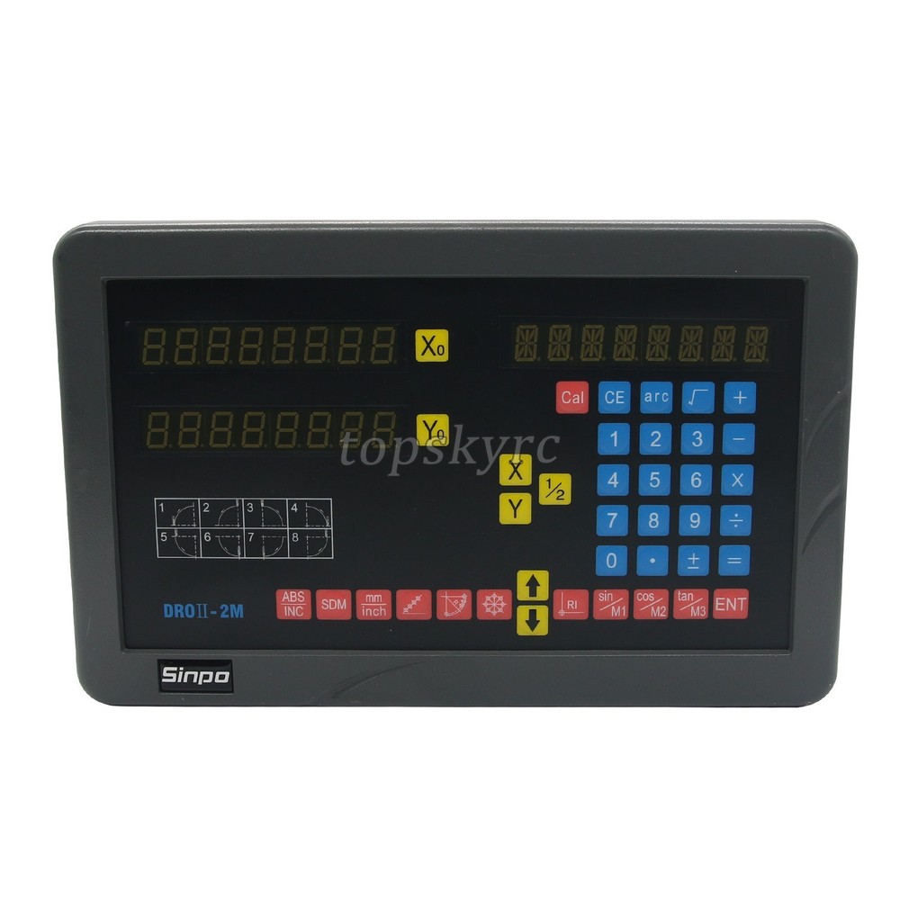 2-Axis Digital Readout DROⅡ-2M for Milling Machine Input 80-260V SZ ship