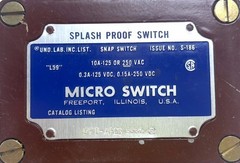 Micro Switch OPD-AR23 10A 125/250V Splash Proof Switch