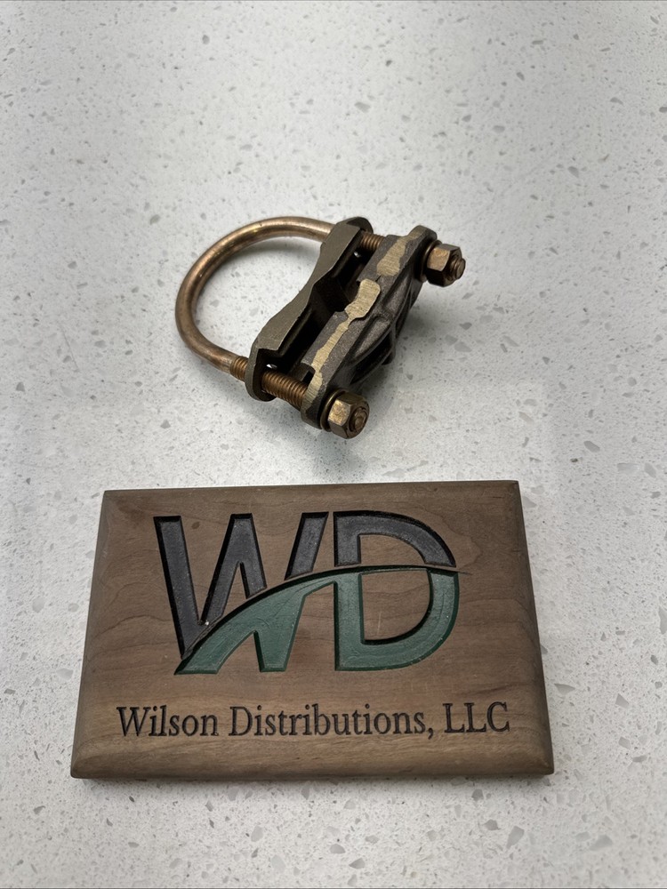 Ilsco GPL-34, 2″ IPS, 2/0 to 250 KCMIL, Bronze/Copper, U-Bolt Ground Clamp , 1pc