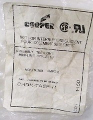 Cooper Crouse-Hinds CHDN-TAER-N 5 Pin Tee 300V 8A