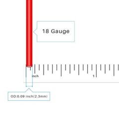 18 Gauge Silicone Wire Spool Red 25Ft And Black 25Ft 2 Separate Wires F