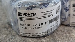 2 Brady Thermal Transfer 1″ Core R6400 Series Halogen Free Printer Ribbon, 1.57″