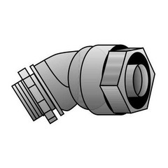 OZ-Gedney 4Q-475TG, 3/4″, 45 Degree, Insulated Liquidtight Connector, 1pc
