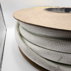 100′ Suflex Acryflex VPI 1/2″ White VPI Class F Electrical Insulation Sleeving