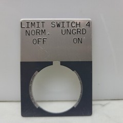 8 Pack Allen Bradley 30mm Push Button Legend Plate ON OFF *New See Pictures