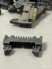 30x 16 Pin IDC Card Edge Connector PCB Mount Latch Black 16P Header