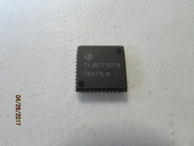 TI TL16C750FN UART Interface IC 595-TL16C750FN – Lot of 5 Pieces NEW!! USA!