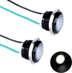 16mm 110VAC 125VAC Metal Indicator Light Waterproof IP67 Single Lamp LED