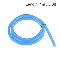Silicone tube, 6mm ID x 8mm OD 1m flexible tube for pump transfer blue