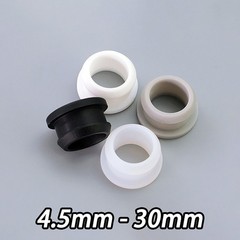 Snap On Grommets Silicone Rubber Plug Bung Cable Wiring Protect Bush 4.5mm~30mm