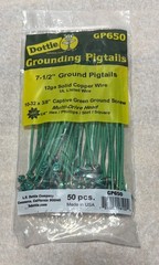 Dottie GP1050 10-1/2″ Ground Pigtails 12 Ga Solid Copper Wire, Lot of 50
