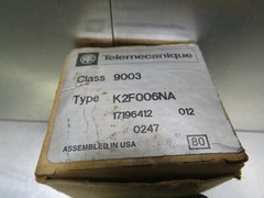 Telemecanique K2F006NA Class 9003 Switch