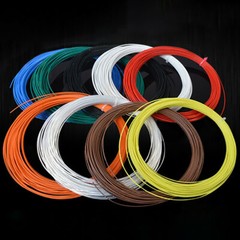 Black Flexible PTFE FEP Wire Silver Plated Copper Cable HiFi Audio Speaker DIY