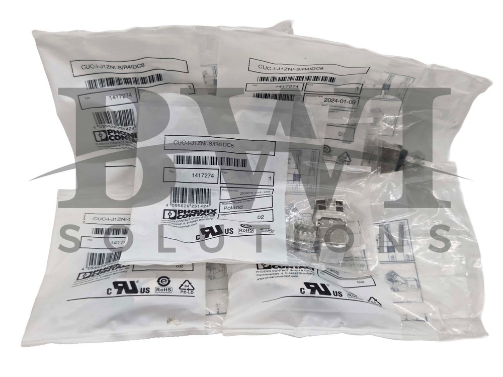 SEALED Phoenix Contact CUC-I-J1ZNI-S/R4IDC8 RJ45 Jack Insert 1417274 Lot of 5