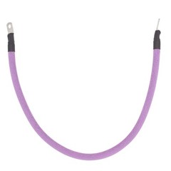 2 AWG Gauge Custom Battery Cable Copper Braided (Purple)