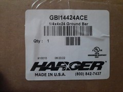 Harger GBI14424ACE Ground Bar 1/4″x4″x24″