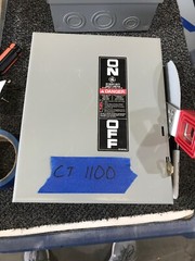 GE THN3361 SAFETY SWITCH 30 AMP 600 VOLT 3 PHASE MODEL 10 NONFUSIBLE-CT 1100