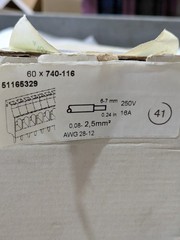 WAGO 740-116 300V 10A PCB TERMINAL BLOCK; 2.5 MM; PIN