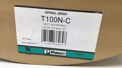 Panduit T100N-C Spiral Wrap 1in (25.4mm) x 100ft (30.5M) Nylon Natural Color