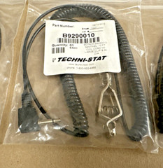 (6) Sentinel 10ft Coil Ground Cord with Large Clip and 90 Diagonal ESD Ground