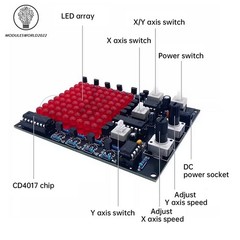 DC4.5-9V 81 LED Follow Spotlight Adjustable LED Game DIY Welding Electronic Kit