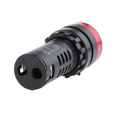 2Pcs Level 3 12V Red LED Buzzer Alarm Signal Indicator Flash Light Panel Mount G