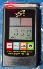 STATIC SOLUTIONS FM-1126 Ohm-Stat Electrostatic Field Meter
