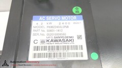 SANYO DENKI 50601-1412, KAWASAKI AC SERVO MOTOR, P80B22450LCPUB, NEW #310889