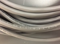 Alpha Wire 6010C, 22AWG 3PR Shield Cable 35 FT w/7-Pin Male/Female AMP Connector
