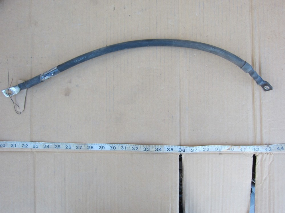 9″ 10″ 23″ 41″ AWG #1 Copper Wire w Lug, Used