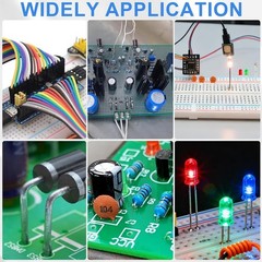1780 Pcs DIY Electronics Kit w/ Resistors, LEDs, Transistors