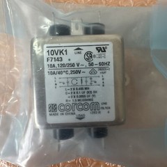 (2) NEW- Corcom 10VK1 Power Line EMI Filter 10 Amp 120/ 250 VAC 50/60Hz FASTSHIP