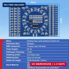 SMD Soldering Practice Kit – Build a LED Light Rotating Display | DIY Electronic