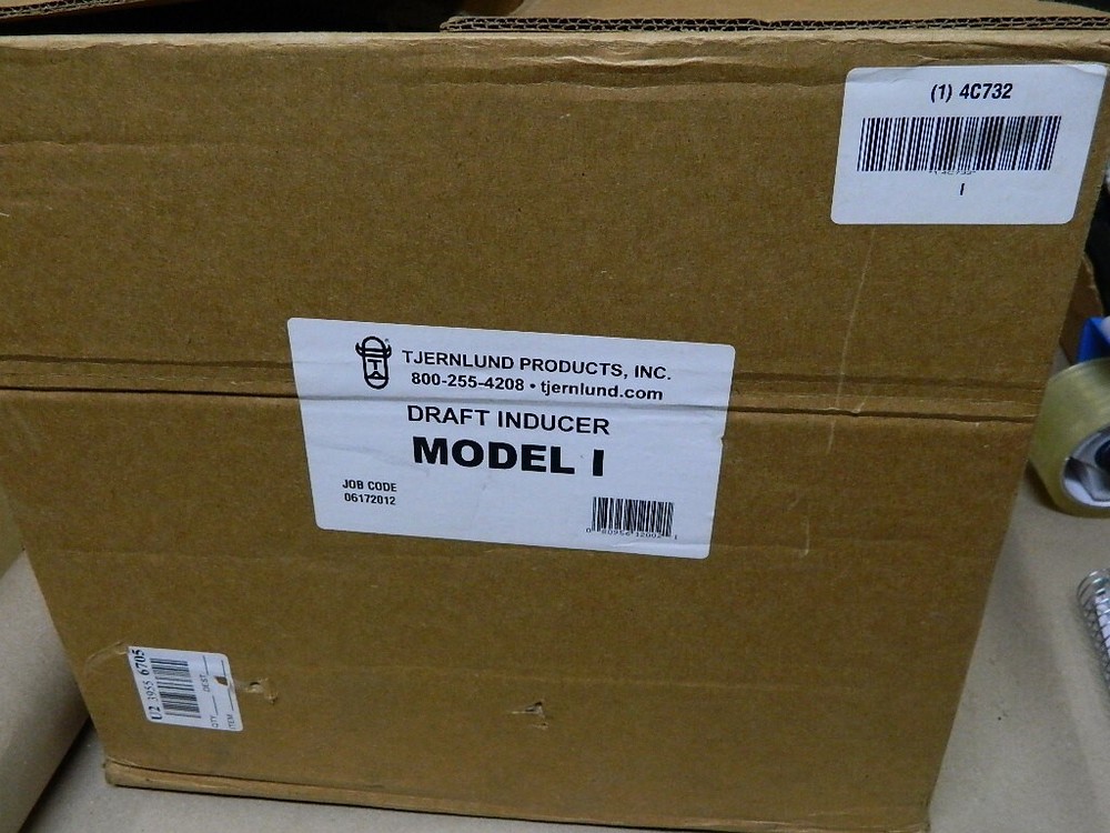 Tjernlund 4C732 I Blower Draft Inducer 115V 1/4HP NEW in box with Hardware