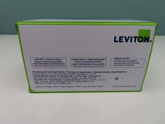 Leviton 688-W, 125 V, 15A, NEMA 5-15R, White, Clock Hanger Receptacle, 1 pc, New