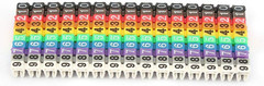 Digital Number Tube Wire Number Label Tube Cable Marker Colorful 1.5Mm²
