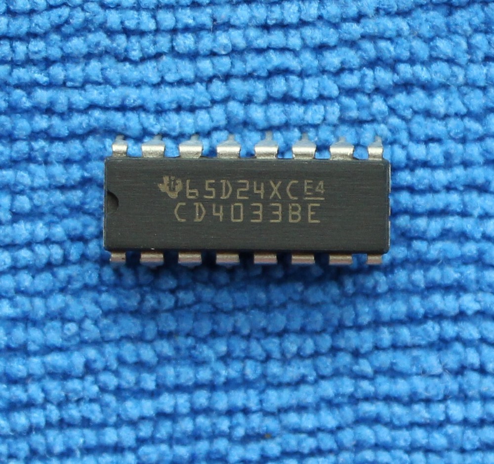 5PCS CD4033BE CD4033 CMOS Decade Counter/Divider with Decoded 7-Segment DIP-16