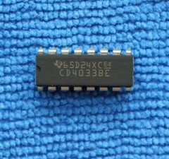 5pcs CD4033BE CD4033 CMOS Decade Counter/Divider with Decoded 7-Segment DIP-16