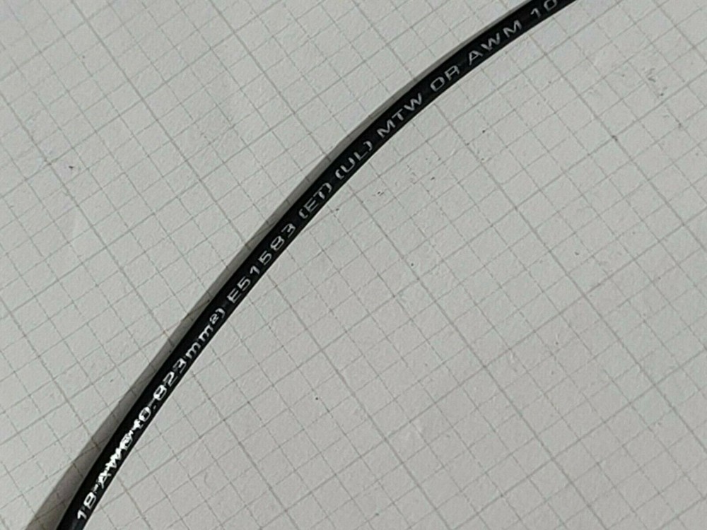 Southwire #18awg Stranded Bare Copper UL-1015/1230/1032 HookUp Wire Black /100ft