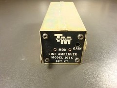 104C TM Systems Line Audio Frequency Amplifier 24-48V Gain 39dB 456B NOS
