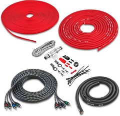True 4 GA Premium CCA Complete Amp Wiring Kits W/ 4-Channel RCA Cable RED, BAK44