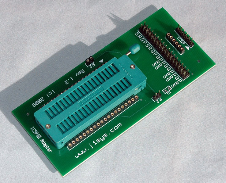 ICSP Adapter ZIF 40 pin PIC use with PICkit 2, 3, or 4