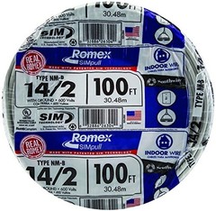 Southwire 28827423 100′ 14/2 with Ground Romex Brand SIMpull Residential Indoor