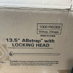 Allied Bolt 1070, 13 1/2” ABstrap With Locking Head, Box Of 1000