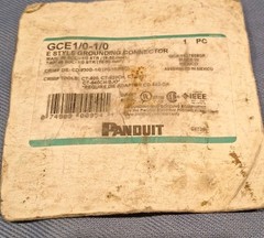 PANDUIT GCE1/0-1/0 E Style Grounding Connector NEW # 6 SOL-1/0