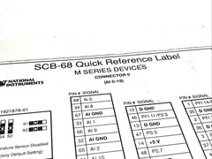 National Instruments SCB-68 68-Pin Shielded I/O Terminal Block Unit 182469F-01L