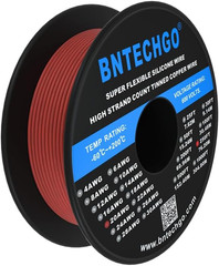 20 Gauge Silicone Wire Spool 250 Ft Red Flexible 20 AWG Stranded Tinned Coppe…